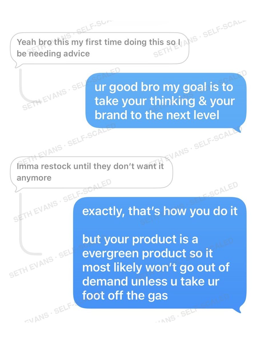 Text conversation: Ride the evergreen