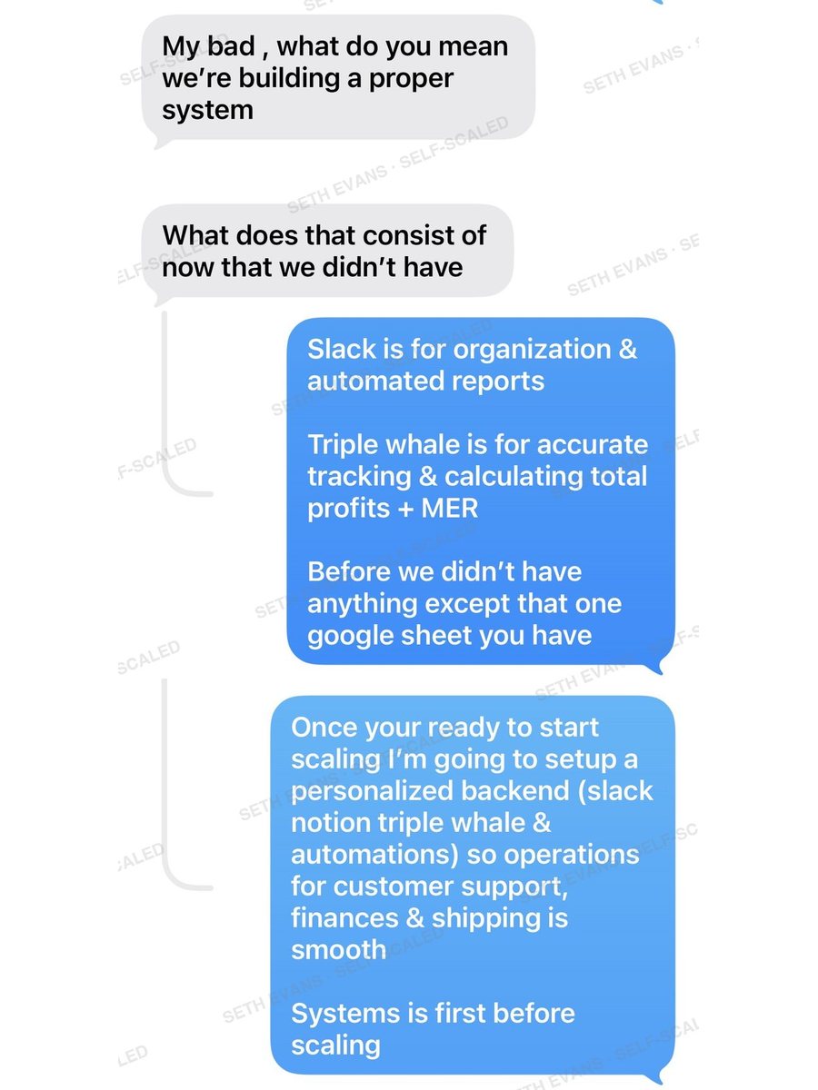 Text conversation: Systems before scaling